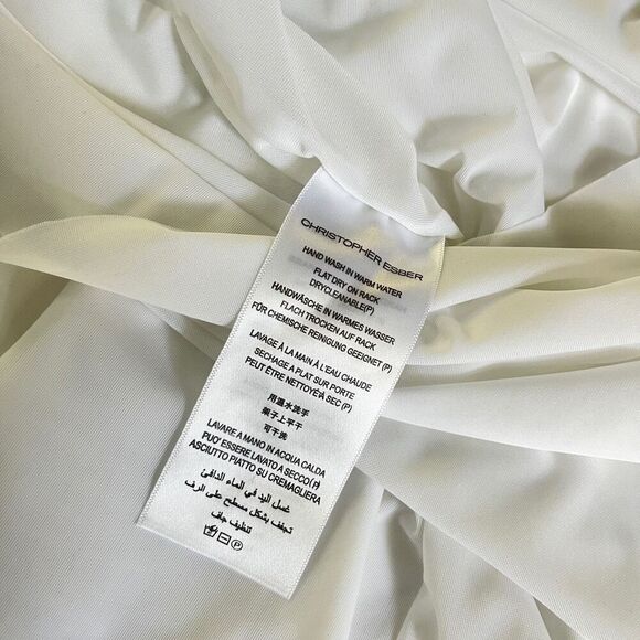 Christopher Esber Venusa Tee Dress in White - Picture 11 of 13